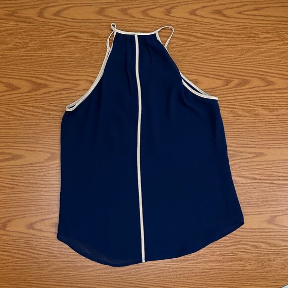 Navy Racerback Blouse - Picture 2 of 3